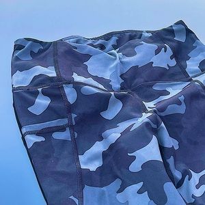Camo High Waist Workout Leggings with Pockets